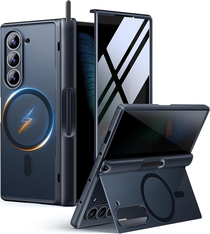 MOBOSI for Z Fold 6 Case with Privacy Screen Protector, Shockproof Phone Cover by MOBOSI