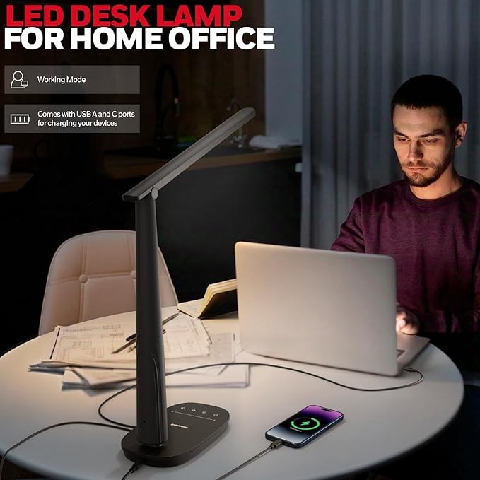 Honeywell Desk Lamp for Home Office, Dimmable LED Desk Light - Image 4