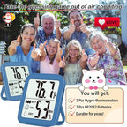 Antonki 2 Pack Room Thermometer - Image 7