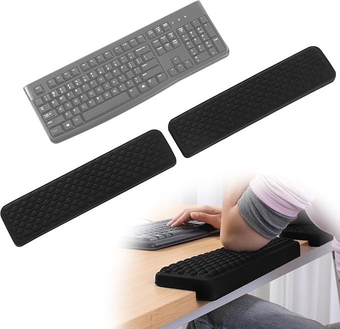 MABOZOO L-Shaped Desk Wrist Elbow Rests, Ergonomic Wrist Cushions by MABOZOO