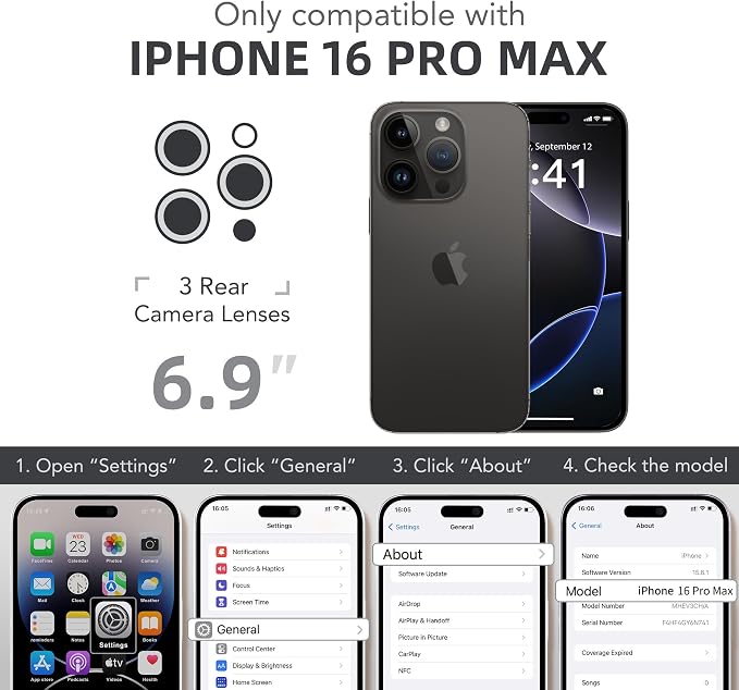 BERFY Magnetic for iPhone 16 Pro Max Case, Compatible - Image 9