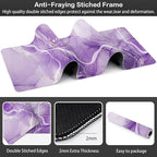 Watercolor Purple Marble Desk Mat, Large Violet Marble Texture Gaming Keyboard - Image 3