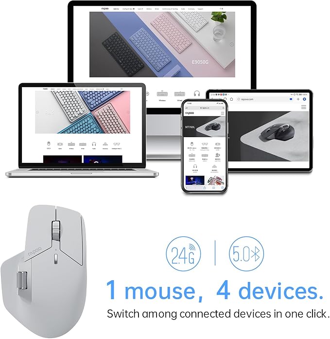Rapoo MT760Mini Bluetooth Wireless Mouse - Image 3