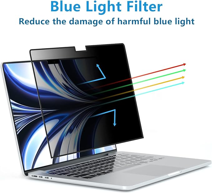 FILMEXT MacBook Air M2 13.6-inch Screen Protector, Privacy Shield, 2022 Release - Image 7