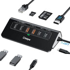 USB C Hub Ethernet, 10Gbps Laptop Docking Station 10-in-1, 4K@60Hz HDMI by intpw