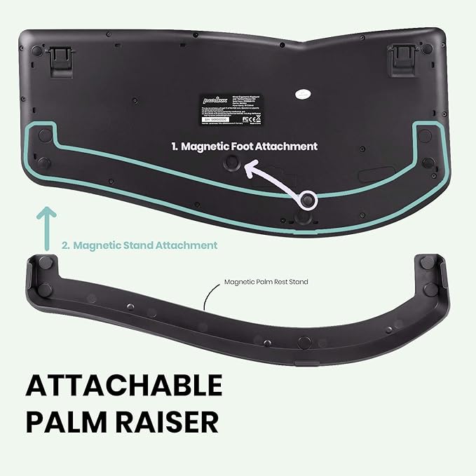 Perixx PERIBOARD-330B, Wired Ergonomic Keyboard - Image 5
