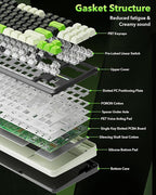 Redragon K734B Wireless Mechanical Keyboard, 3-Modes Bluetooth Gasket Hot - Image 4