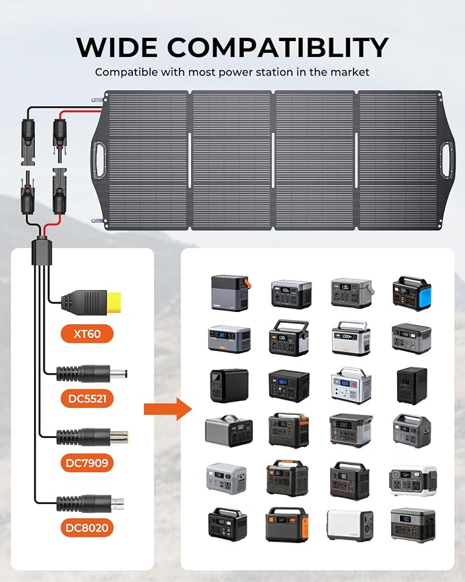 200W Solar Panel, BigBlue SolarPowa 200 Solar Panel Charger - Image 5