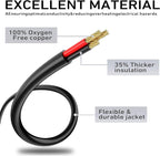 LUCKY TL Indoor Outdoor Extension Cord, 16/3 Gauge Black Long Extension Cord - Image 3