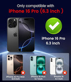 Magnetic for iPhone 16 Pro Case Slim Soft Silicone Bumper Shockproof Metallic - Image 2