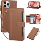 Compatible with iPhone 13 Pro Wallet Phone Case-PU Leather Magnetic Flip Cover by KYFSJPT