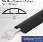 ZhiYo 3.6ft Cord Covers for Wires on Floor, Cord Hider Floor Hide Extension - Image 2