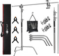 LOMTAP C Stand Light Stand Stainless Metal Photography Kit by LOMTAP