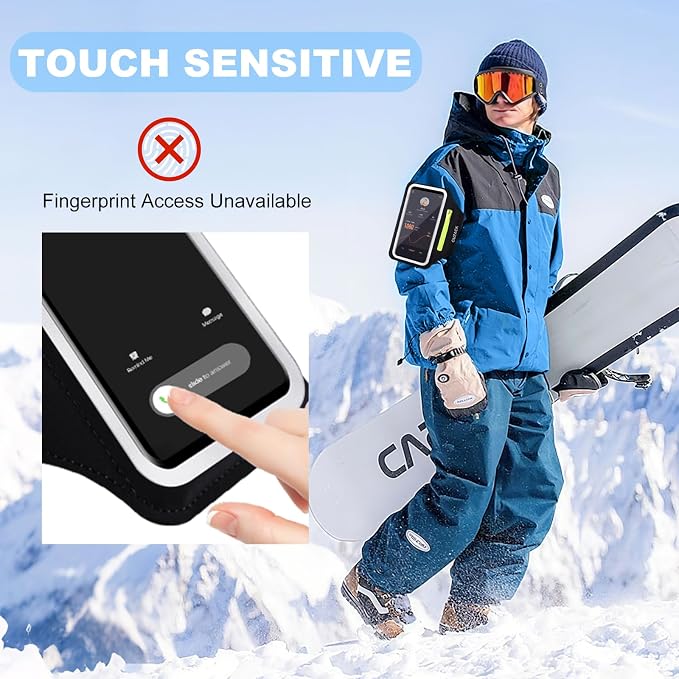 Running Armband with Earphone Pouch & Card Slot, Running Phone Holder - Image 8