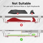 BONTEC KMT01 Under Desk Keyboard Tray, Pull-Out Keyboard & Mouse Platform - Image 5