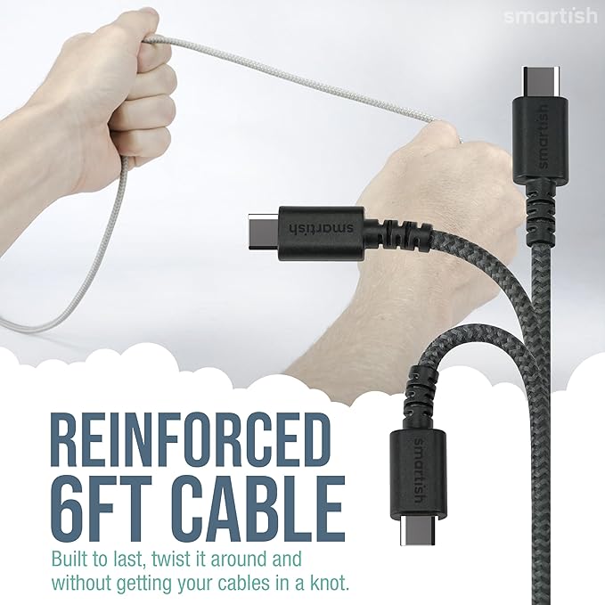 Smartish 2 in 1 USB C to USB C/Lightning Cable - Image 4