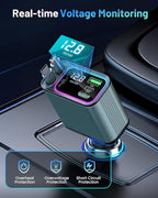 4 in 1 Retractable Car Charger - Image 6