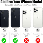 AGVEE 3+3 6 Pack for iPhone 15 6.1" / 15 Plus 6.7" Camera Lens Cover Protector - Image 2
