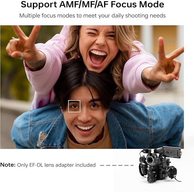 VILTROX EF-DL Lens Mount Adapter Auto Focus EF/EF-S Lens to DJI Ronin 4D Camera - Image 3