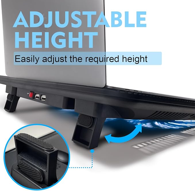 NAGAN Laptop Cooling Pad with Dual USB Ports, USB Powered Cooling Pad - Image 3
