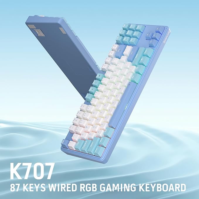 Redragon K707 80% Wired Gasket RGB Gaming Keyboard, 87 Keys TKL Mechanical - Image 9