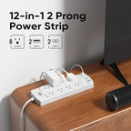 2 Prong Power Strip, Yozisital 2 Prong to 3 Prong Outlet Adapter, 5FT Extension - Image 3