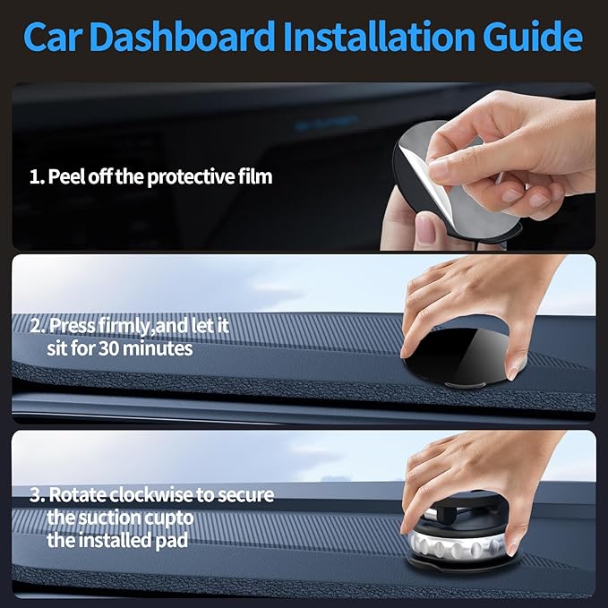 Vacuum Suction Magnetic Phone Holder, 2025 Upgraded Foldable Retractable Magnet - Image 5