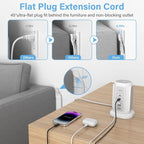AiJoy Flat Plug Power Strip Tower - Image 4