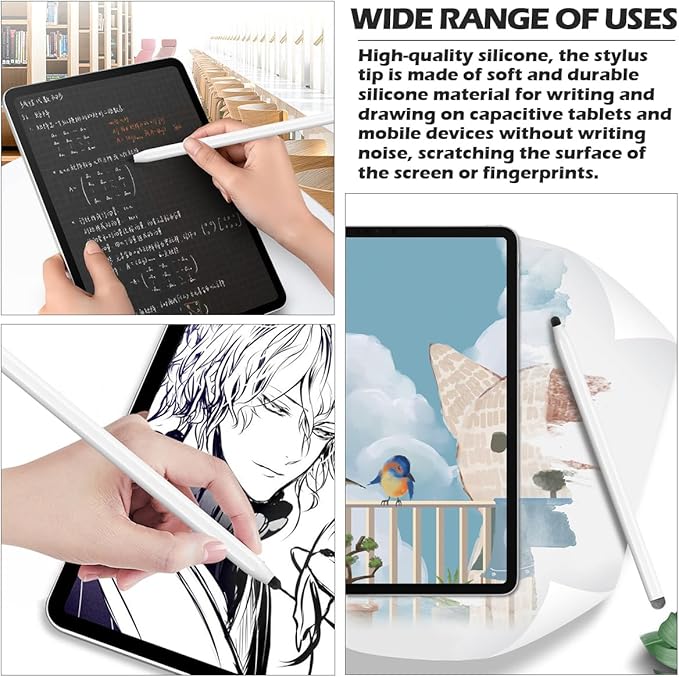 20Pcs Replacement Tips Silicone Rubber Touch Screen Pens Tips - Image 5