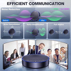 EMEET Bluetooth Speakerphone M3, Zoom Certified 4 AI Mics 360°Voice Pickup 18H - Image 3