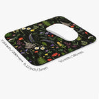 Square Mouse Pad Flowers, Personalized Premium-Textured Custom Mouse Mat Design - Image 2
