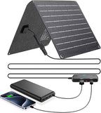 Ecosonique 10W/15W/30W/60W Portable Solar Panel Charger, IP67 Waterproof ETFE by EcosoniqueTechnology