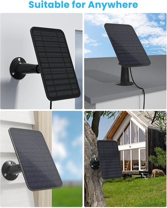 5W Solar Panel for Blink Camera Outdoor, Solar Panel Charger Compatible - Image 8