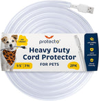 PROTECTO 2-Pack Heavy Duty Cord Protectors from Pets No Chew Solution, 7ft Easy by PROTECTO