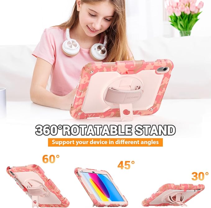 SEYMAC for iPad 11th/10th Generation 2025/2022, Heavy Duty Full-Body Shockproof - Image 4