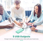 Portable Charger 38800mAh, LCD Display Power Bank, 5 USB Outputs Battery Pack - Image 7