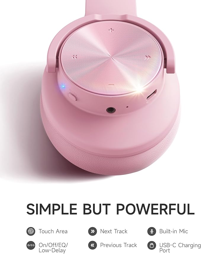 Picun B8 Headphones Wireless Bluetooth, 120H Bluetooth Headphone Over Ear - Image 7