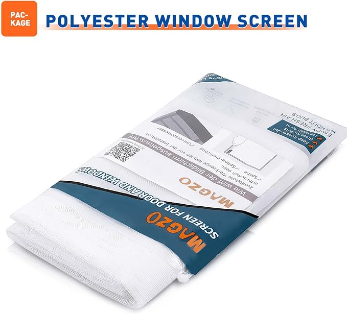 MAGZO Window Screen Replacement Mesh 48"W x 99"L - Image 8