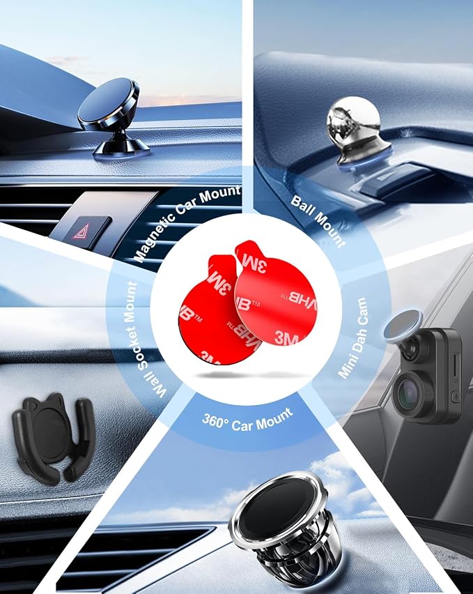 10 Pcs 3M Sticky Adhesive Pads for Car Magnetic Phone Holder, 1 inch Round VHB - Image 9