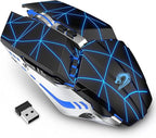 TENMOS T12 Wireless Gaming Mouse Rechargeable, 2.4G Silent Optical Wireless by TENMOS