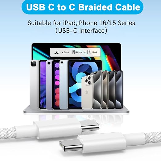 iPhone 16 15 Charger Fast Charging, iPad Fast Charger USB C Chargers Apple iPad - Image 5