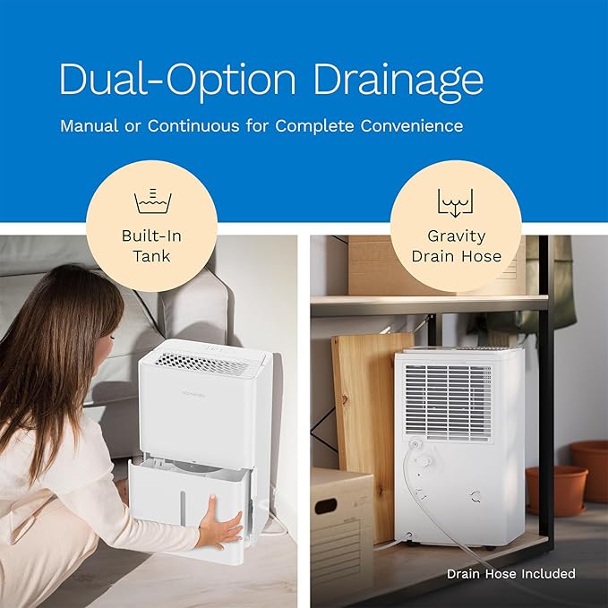 hOmeLabs 25 Pint Wi-Fi Dehumidifier - Image 3