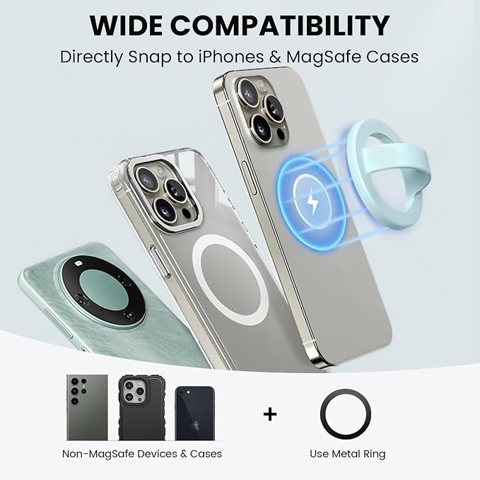 Magnetic Silicone Ring Grip Phone Holder, Loop Grip Phone Holder, Magnetic - Image 2