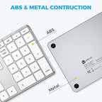 iClever KP10 Bluetooth Number Pad, Dual Device Connection, 34 Keys Ultra-Slim - Image 8