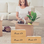 10 PCS Cardboard CD Storage Box, 11 x 5.9 x 7.5 Inch Boxed DVDs Organizer Shelf - Image 6