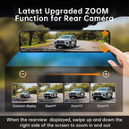 12" 4K UHD Mirror Dash Cam Front and Rear - Image 2
