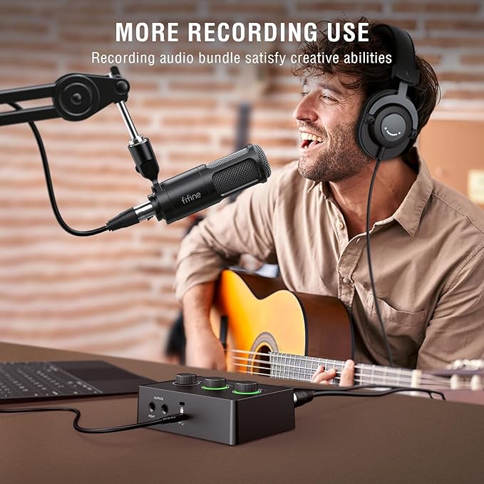 FIFINE Podcast Equipment Bundle Set, Music Recording Kit - Image 7