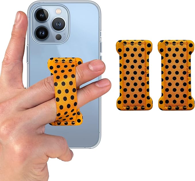 Phone Grip Holder for Hand, Universal Finger Strap Phone Holder, Finger Selfie by WUOJI