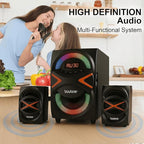 Boytone BT-326F, 2.1 Bluetooth Powerful Home Theater Speaker System, - Image 2