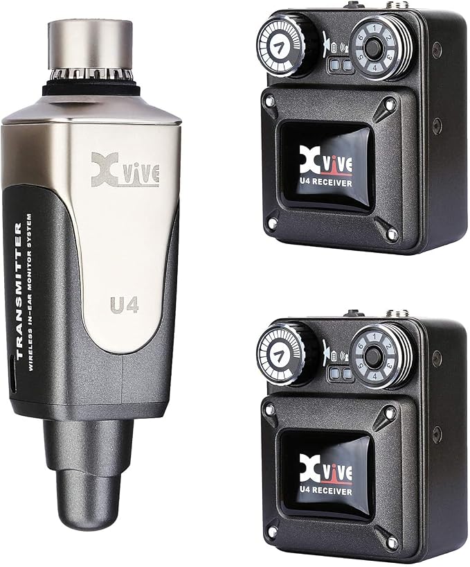 Xvive U4 Wireless in-Ear Monitor System Transmitter and Beltpack Receiver by Xvive